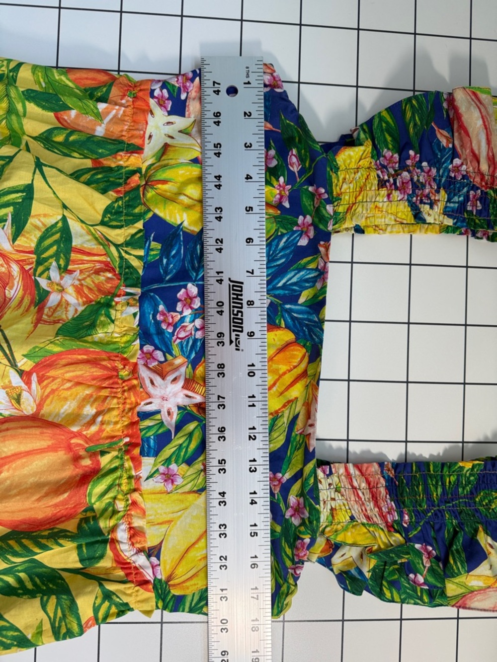FARM Rio Caipirinha Mini Dress Multicolor Tropical Fruit Print - Picture 8 of 9